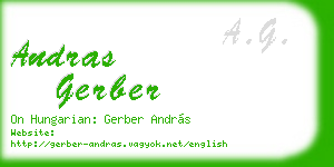 andras gerber business card